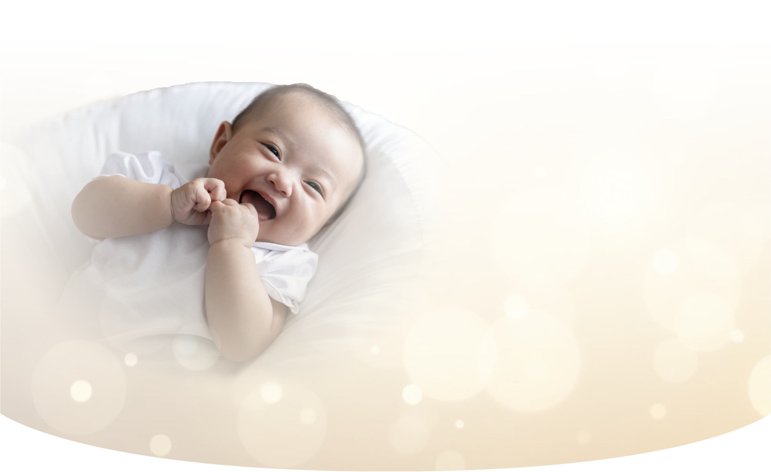 笑顔の赤ちゃん